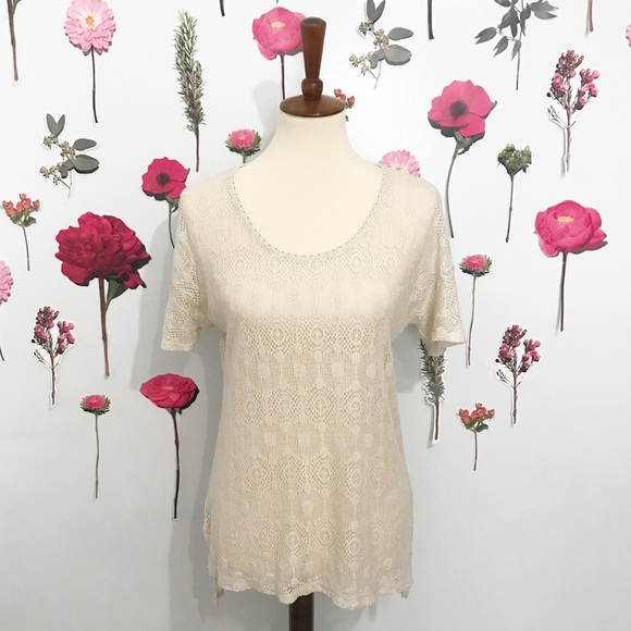 • Painted Threads • Lace Top - Picture 1 of 5